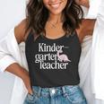 Kindergarten Teacher Dinosaur Back To School Flowy Tank, funny gift