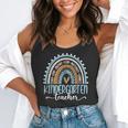 Kindergarten Teacher Leopard Boho Rainbow Back To School Flowy Tank, funny gift
