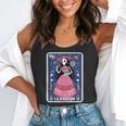 La Maestra Halloween Mexican Bingo Card Teacher Lottery Card Flowy Tank, funny gift La Maestra Halloween Mexican Bingo Card Teacher Lottery Card Flowy Tank, funny gift