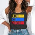 Leer Es Poder Colombian Spanish Teacher Maestra Colombia Flowy Tank, funny gift Leer Es Poder Colombian Spanish Teacher Maestra Colombia Flowy Tank, funny gift