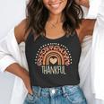 Leopard Rainbow Thankful Thanksgiving Teacher Women Kids Flowy Tank, funny gift Leopard Rainbow Thankful Thanksgiving Teacher Women Kids Flowy Tank, funny gift