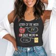 Letter Of The Week Ff Sight Word Teacher Squad Flowy Tank, funny gift