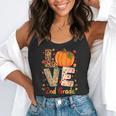 Love 2nd Grade Happy Fall Thanksgiving For 2nd Teacher For Men Women Girls Kids Flowy Tank, funny gift