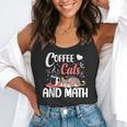 I Love Math Cats And Coffee Heart Mathematics Teacher Flowy Tank, funny gift I Love Math Cats And Coffee Heart Mathematics Teacher Flowy Tank, funny gift