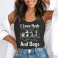 I Love Maths And Dogs Puppy Dog Lover Teacher Student Flowy Tank, funny gift I Love Maths And Dogs Puppy Dog Lover Teacher Student Flowy Tank, funny gift