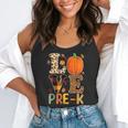 Love Pre-k Teacher Shirts Autumn Fall Pumpkin Fall Leopard Flowy Tank, funny gift