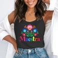 Maestra Proud Spanish Teacher Bilingual Teacher Latina Flowy Tank, funny gift