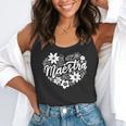 Maestra Spanish Teacher Flowy Tank, funny gift