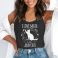 Math Nerd Math Teacher Cat Lover I Love Math And Cats Flowy Tank, funny gift Math Nerd Math Teacher Cat Lover I Love Math And Cats Flowy Tank, funny gift