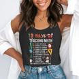 Math Teacher Christmas 12 Days Of Teaching Math Christmas Flowy Tank, funny gift