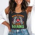 Math Teacher Love Brain Heart Skeleton Hand Zombie Halloween Flowy Tank, funny gift Math Teacher Love Brain Heart Skeleton Hand Zombie Halloween Flowy Tank, funny gift