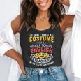 Middle School English Teacher Halloween Costume For Men Women Flowy Tank, funny gift