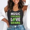Music Teachers Love Brains Cute Teaching Halloween Flowy Tank, funny gift