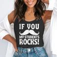 If You Mustache My Students Rock Teacher Mustache Flowy Tank, funny gift