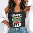Nopales De Leer Bilingual Teacher Maestra Spanish Teacher Flowy Tank, funny gift