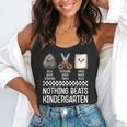 Nothing Beats Kindergarten Back To School Kids Teacher Flowy Tank, funny gift