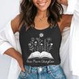 One-More Chapter Wildflower Reading Teacher Library Bookish Flowy Tank, funny gift