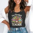One Thankful Teacher Cute Thanksgiving Turkey School Flowy Tank, funny gift One Thankful Teacher Cute Thanksgiving Turkey School Flowy Tank, funny gift