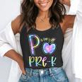 P Is For Pre-K Preschool Teacher Tie Dye Back To School Flowy Tank, funny gift
