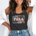 Paraprofessional Back To School Paraeducator Para Teacher Flowy Tank, funny gift