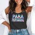 Paraprofessional Groovy Back To School Cute Teachers Women Flowy Tank, funny gift