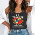 PE Physical Education Teacher Superhero Power School Flowy Tank, funny gift