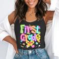 Preppy First Grade Back To School 1st Grade Teacher Girl Kid Flowy Tank, funny gift