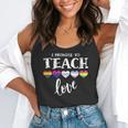 I Promise To Teach Love LGBT-Q Pride Proud Ally Teacher Flowy Tank, funny gift
