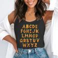 Pumpkin ABC Halloween Alphabet Costume School Teacher Kids Flowy Tank, funny gift