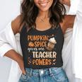 Pumpkin Spice Gives Me Teacher Powers Fall Thanksgiving Men Women Flowy Tank, funny gift