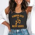 Pumpkin Spice And Music Advice Music Teacher Halloween Flowy Tank, funny gift