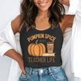Pumpkin Spice And Teacher Life Halloween Teacher Flowy Tank, funny gift Pumpkin Spice And Teacher Life Halloween Teacher Flowy Tank, funny gift