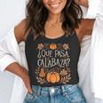 Que Pasa Calabaza Shirt Spanish Teacher Flowy Tank, funny gift