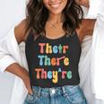 There Their They'Re English Class Grammar Joke Teacher Flowy Tank, funny gift