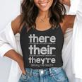 There Their They'Re English Grammar Teacher Humor Flowy Tank, funny gift