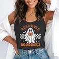 Read More Books Cute Ghost Reading Book Teacher Halloween Flowy Tank, funny gift