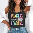 Readers Are Leaders Reading Book Lovers Teacher Women Kids Flowy Tank, funny gift Readers Are Leaders Reading Book Lovers Teacher Women Kids Flowy Tank, funny gift