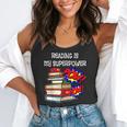 Reading Is My Super Power Superhero Best English Teacher Flowy Tank, funny gift
