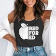 Red For Ed Teacher Support Public Education For Men Women Kids Flowy Tank, funny gift Red For Ed Teacher Support Public Education For Men Women Kids Flowy Tank, funny gift