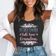 Retired Teacher Full Time Grandma Teaching Retirement Flowy Tank, funny gift Retired Teacher Full Time Grandma Teaching Retirement Flowy Tank, funny gift