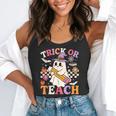 Retro Floral Ghost Trick Or Teach Groovy Teacher Halloween Flowy Tank, funny gift Retro Floral Ghost Trick Or Teach Groovy Teacher Halloween Flowy Tank, funny gift