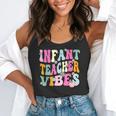Retro Infant Teacher Vibes Women Daycare Teacher Flowy Tank, funny gift