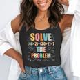 Retro Solve The Problem 67 Meme Joke Math Teacher Flowy Tank, funny gift