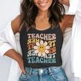Retro Teacher Daisy Colorful Elementary School Teacher Flowy Tank, funny gift Retro Teacher Daisy Colorful Elementary School Teacher Flowy Tank, funny gift