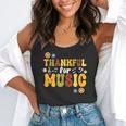 Retro Thankful For Music Floral Music Teacher Thanksgiving Men Women Flowy Tank, funny gift Retro Thankful For Music Floral Music Teacher Thanksgiving Men Women Flowy Tank, funny gift