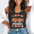 Retro Thankful Music Teacher Pumpkin Fall Thanksgiving Flowy Tank, funny gift Retro Thankful Music Teacher Pumpkin Fall Thanksgiving Flowy Tank, funny gift