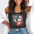 Santa Teacher 67 Math Christmas Xmas Holiday Number 67 Flowy Tank, funny gift