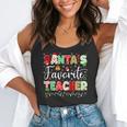 Santas Favorite Teacher Christmas Matching Xmas Men Women Flowy Tank, funny gift Santas Favorite Teacher Christmas Matching Xmas Men Women Flowy Tank, funny gift