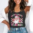 Santa's Favorite Teacher Groovy Christmas Teacher Boys Girls Flowy Tank, funny gift