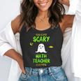 Scary Math Teacher Costume Halloween Lazy Easy Christmas Flowy Tank, funny gift Scary Math Teacher Costume Halloween Lazy Easy Christmas Flowy Tank, funny gift